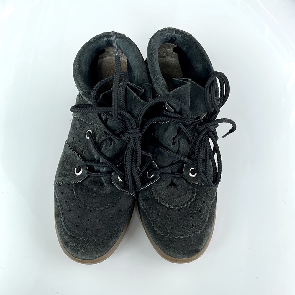 Isabel Marant Bobby Wedge Sneaker Laced Up French Size 39 US 8